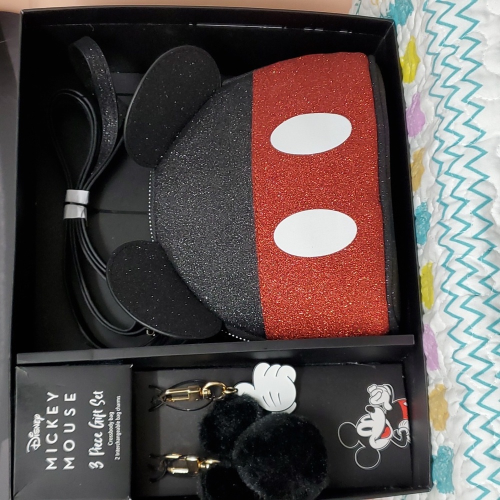 Disney Mickey Mouse crossbody bag and interchangeable charms